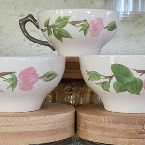 Franciscan APPLE Blossom Cups (3) EUC Beautiful